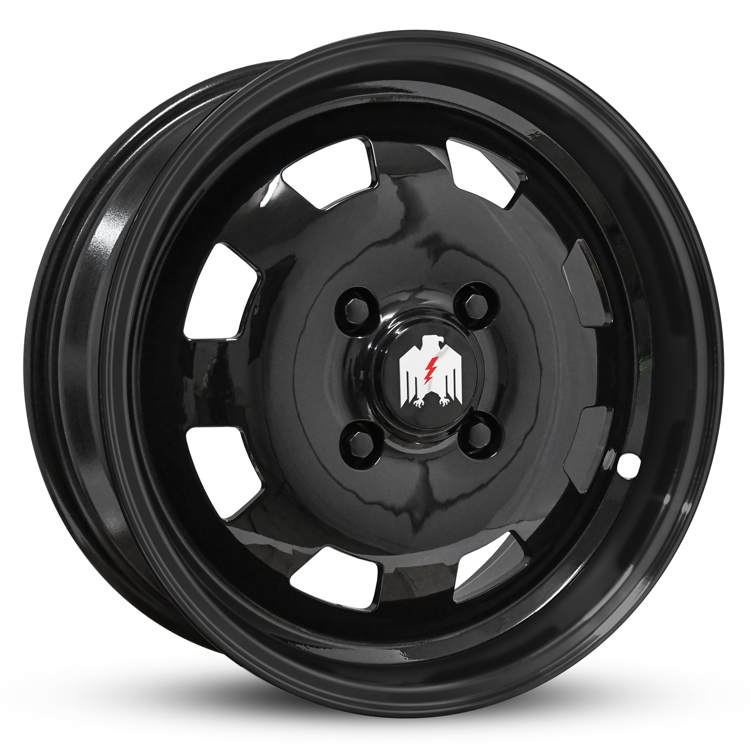 Klassik Rader Moon Classic Car Wheels 17x7.0 | 4x130 | et40mm | 5.6 in | 80.9mm | All Gloss Black