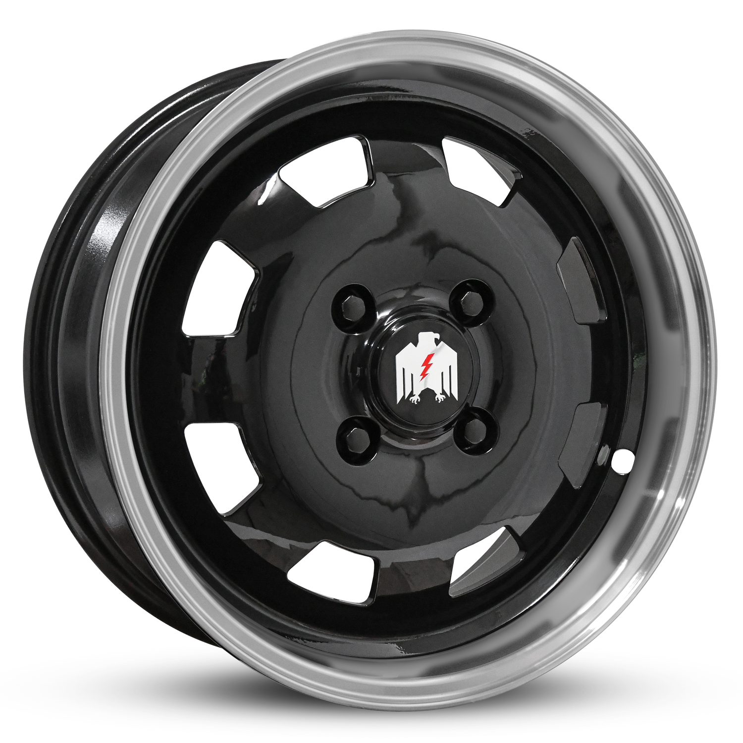 Moon | Gloss Black Machined Lip
