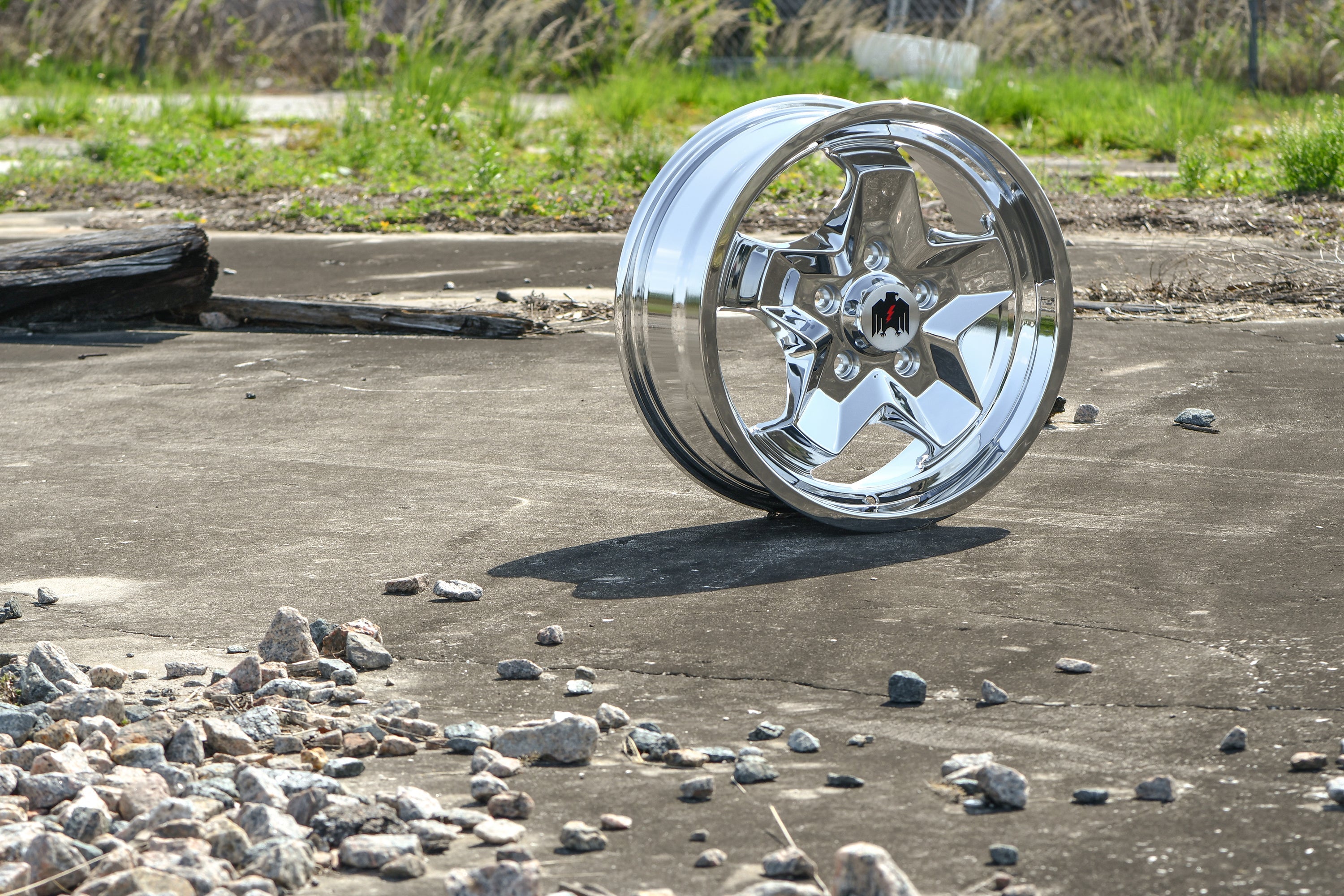 Klassik Rader 944 "Cookie Cutter" ATS Style Replica Wheels 17x7.0 in Chrome Plated Finish for Classic VW Volkswagen & Porsche in Bolt Patterns 4x130 & 5x130