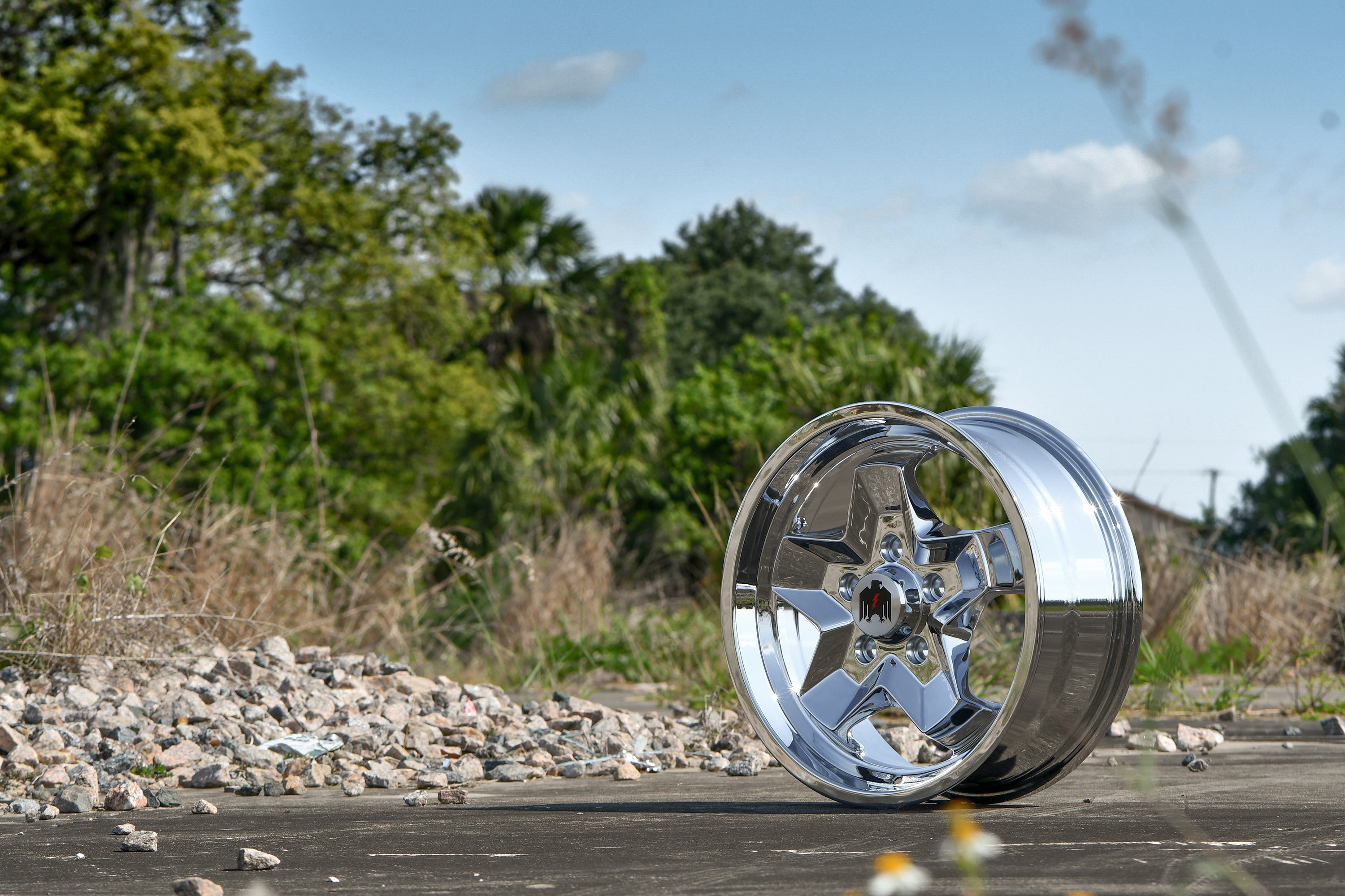 Klassik Rader 944 "Cookie Cutter" ATS Style Replica Wheels 17x7.0 in Chrome Plated Finish for Classic VW Volkswagen & Porsche in Bolt Patterns 4x130 & 5x130
