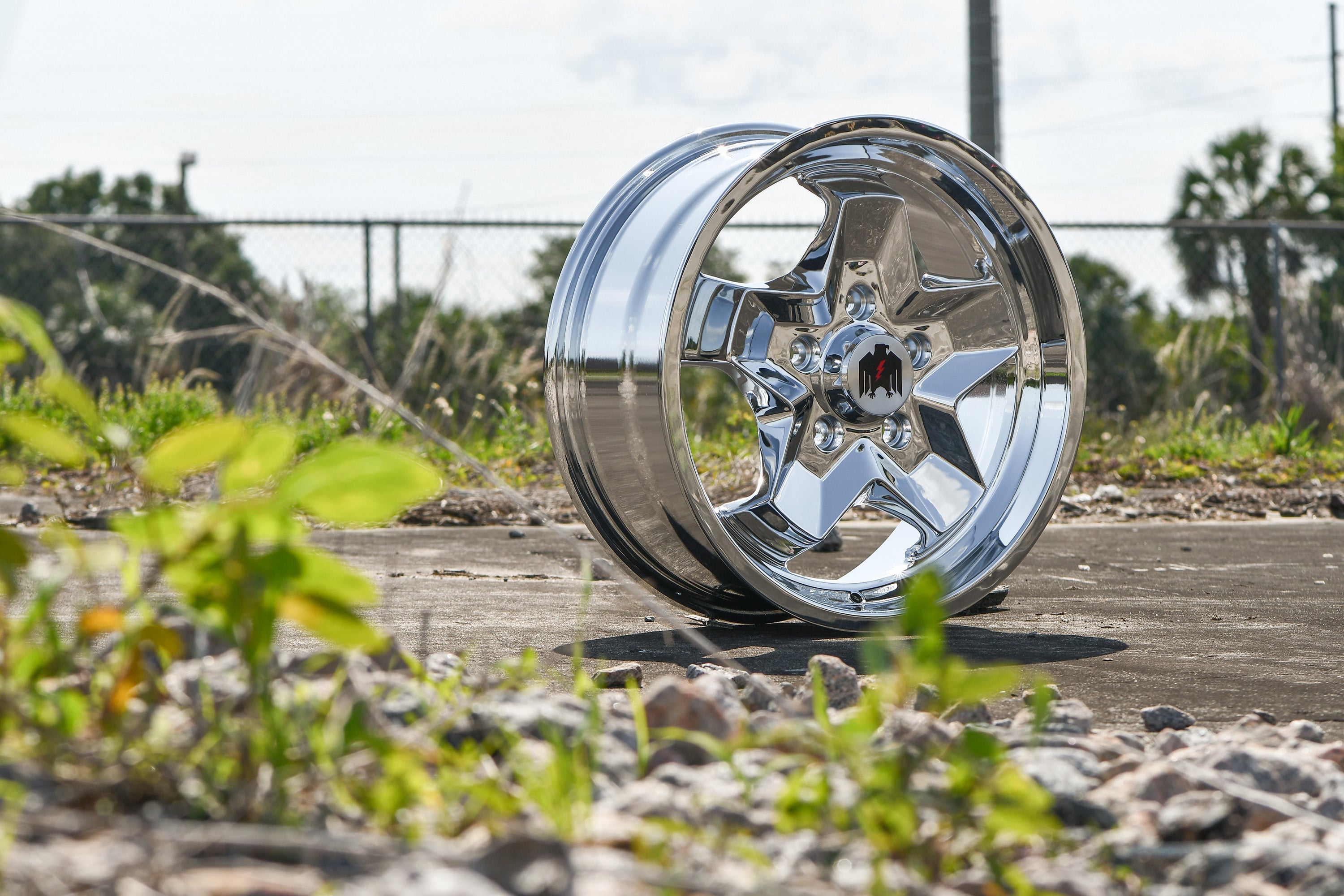 Klassik Rader 944 "Cookie Cutter" ATS Style Replica Wheels 17x7.0 in Chrome Plated Finish for Classic VW Volkswagen & Porsche in Bolt Patterns 4x130 & 5x130