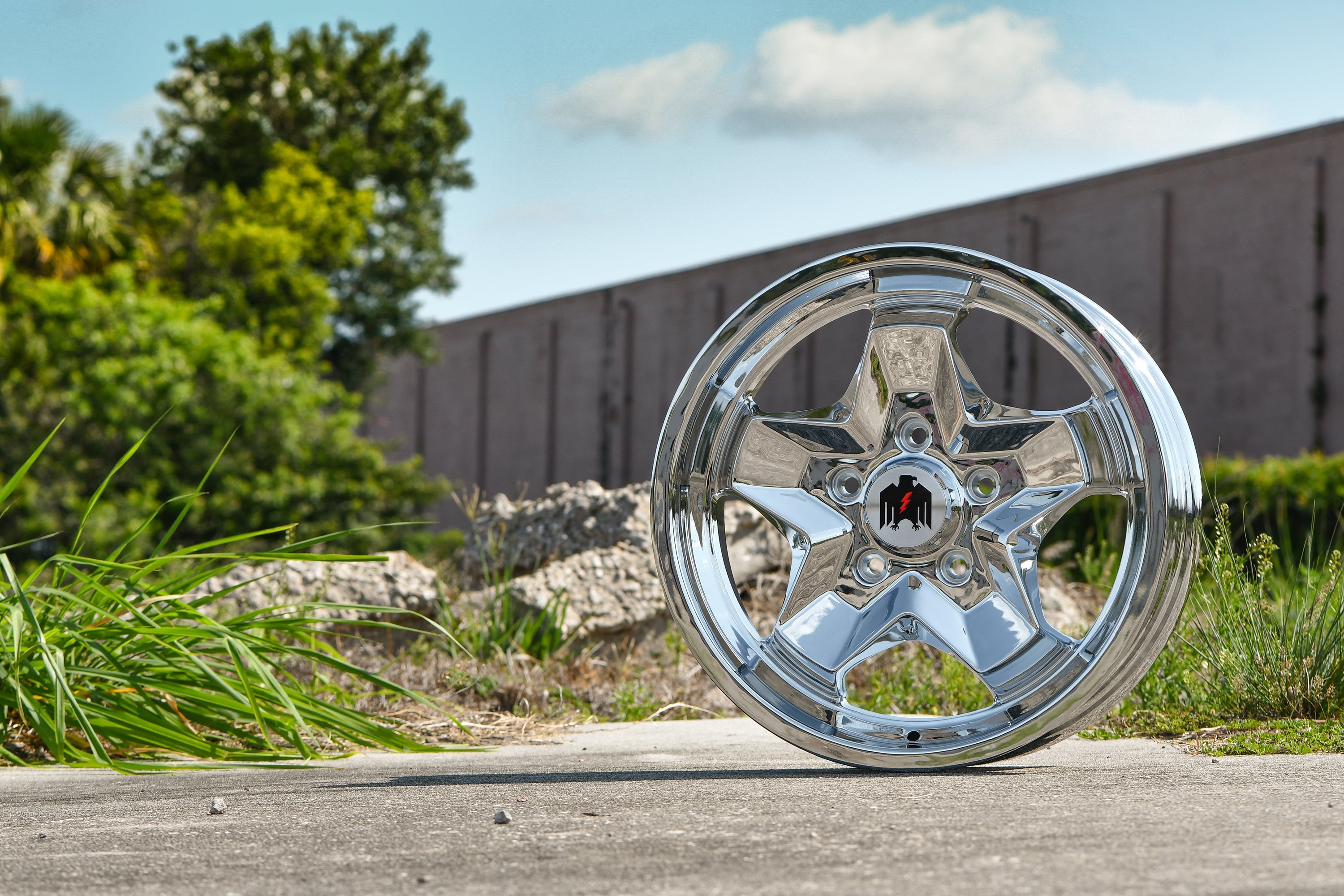 Klassik Rader 944 "Cookie Cutter" ATS Style Replica Wheels 17x7.0 in Chrome Plated Finish for Classic VW Volkswagen & Porsche in Bolt Patterns 4x130 & 5x130