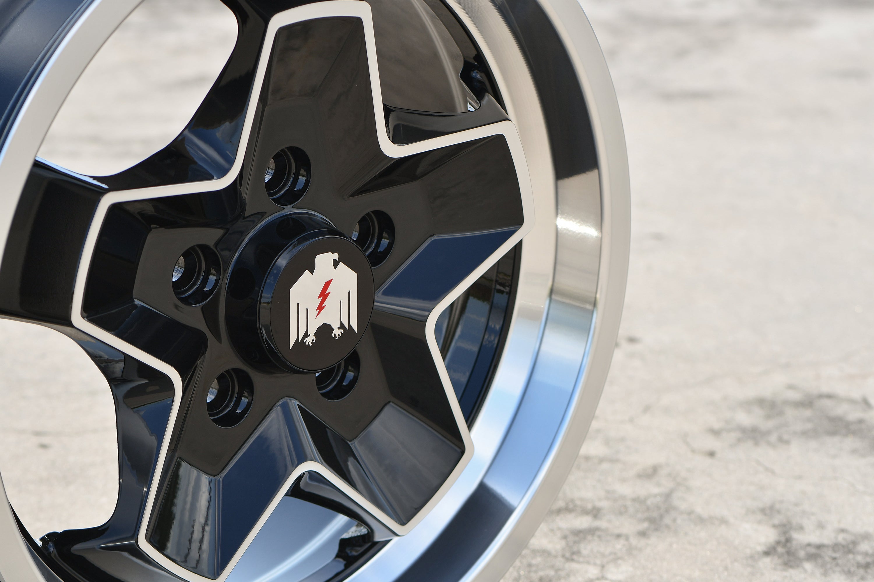 Klassik Rader 944 "Cookie Cutter" ATS Style Replica Wheel in 17x7.0 in Gloss Black with Machined Face & Lip for Classic VW Volkswagen & Porsche models in bolt patterns 4x130 & 5x130