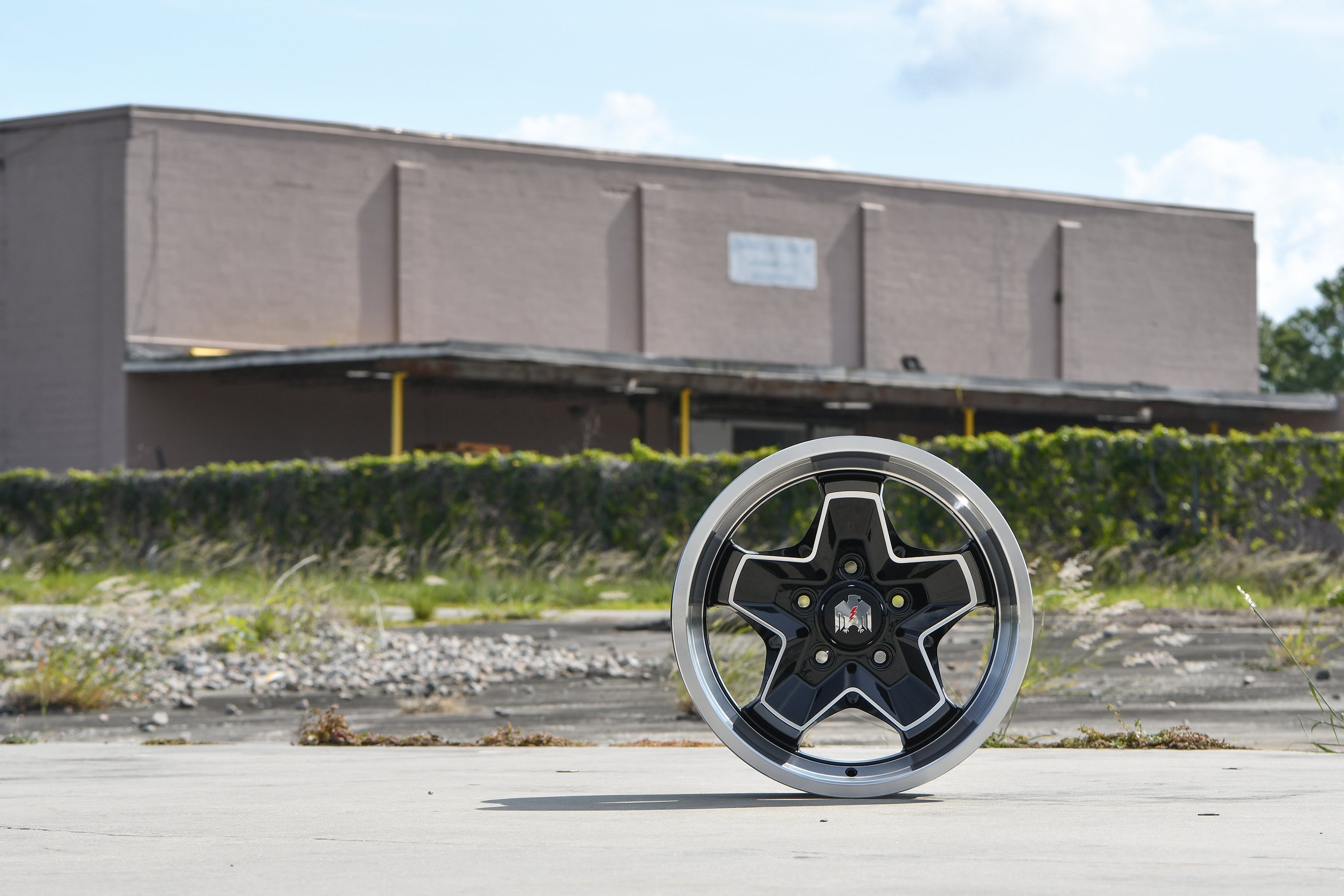 Klassik Rader 944 "Cookie Cutter" ATS Style Replica Wheel in 17x7.0 in Gloss Black with Machined Face & Lip for Classic VW Volkswagen & Porsche models in bolt patterns 4x130 & 5x130