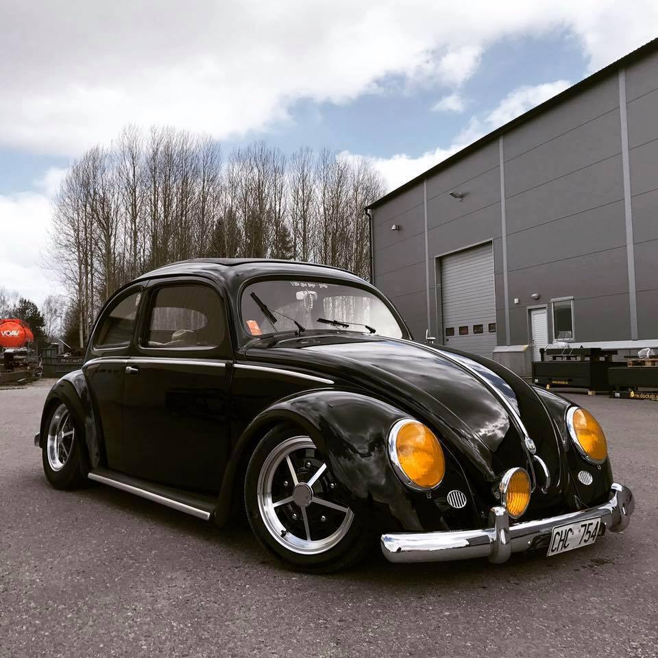 Klassik Rader Classic Car Wheels 15x5.0 | 5x205 | et14mm | 4.1 in | 153.6mm Klassik Rader Rally Wheels | Gloss Black Machined