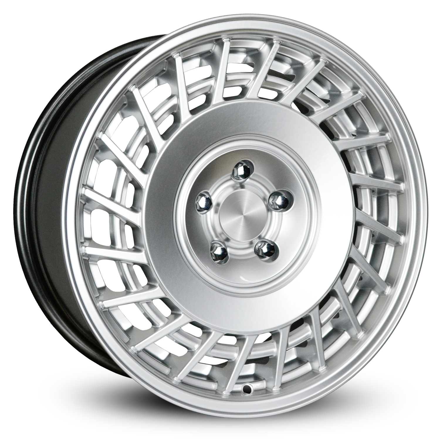 Klassik Rader Model Style 1365 Euro Style Replica Style Multispoke Directional Wheel Rims ALZOR, Rotiform Look 18x8.5 5x112 et45mm Hypersilver Finish VW GTI, Golf, Passat, CC