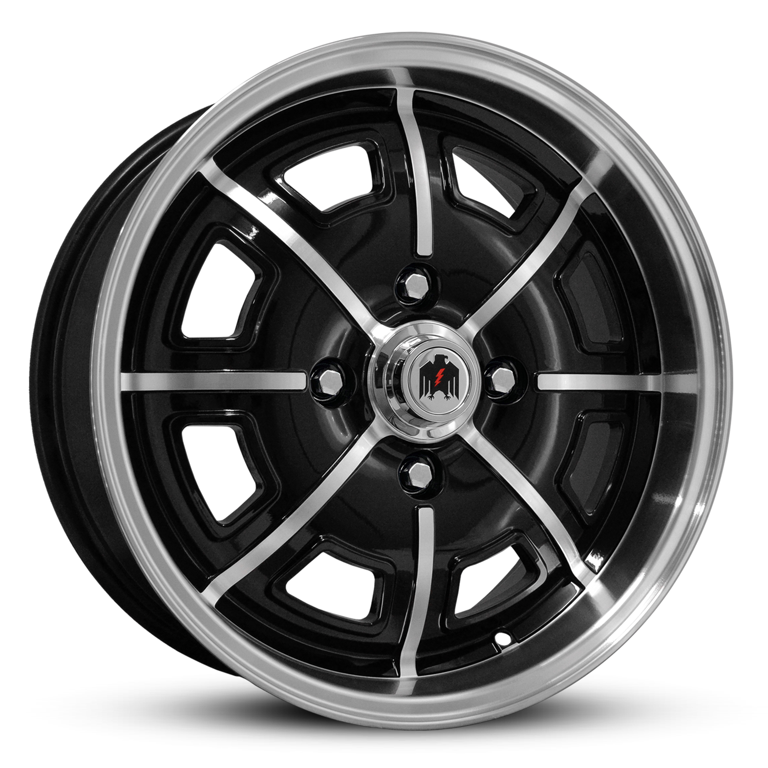 Klassik Rader Classic Car Wheels Porsche 914 Pedrini Wheels | Gloss Black machined spokes & lip