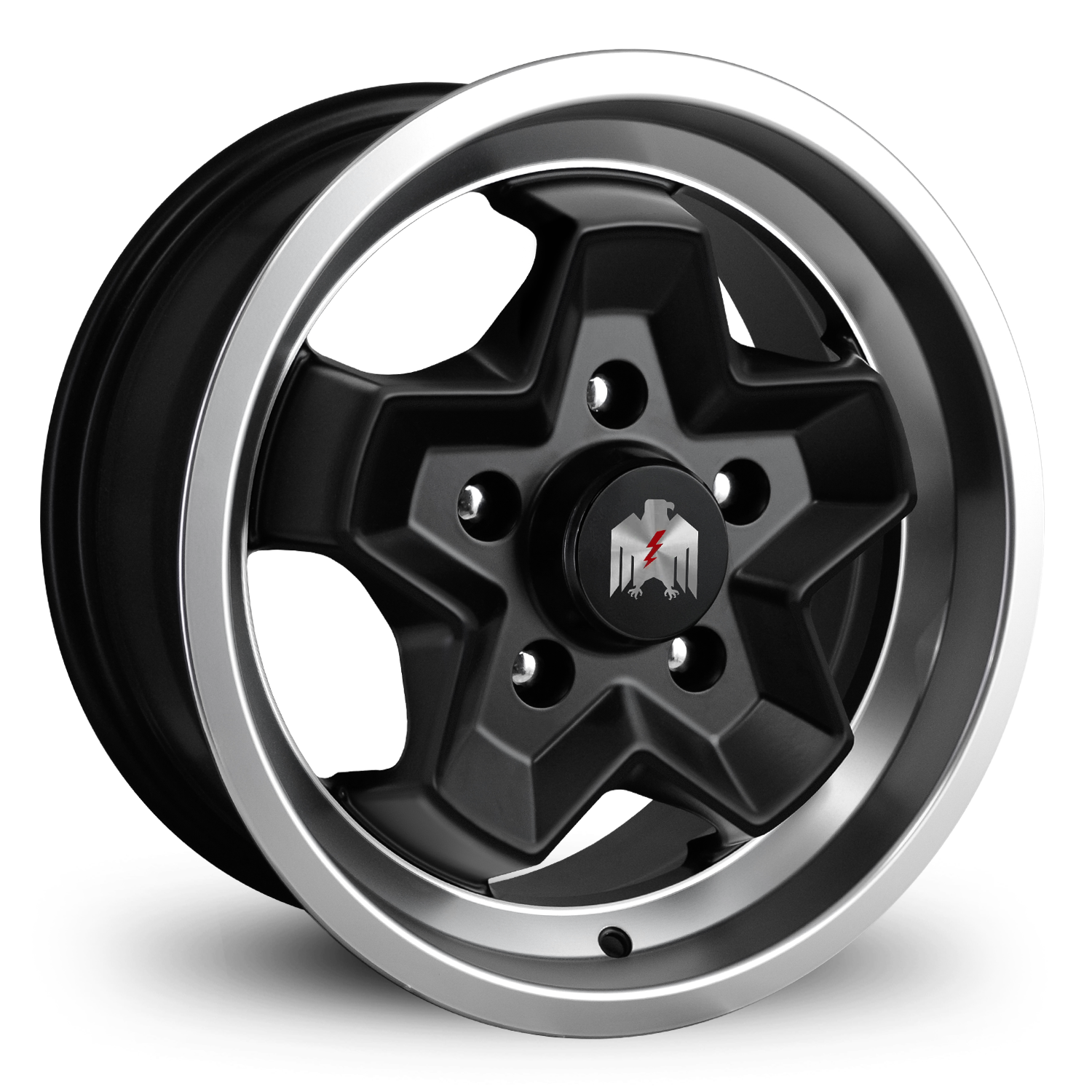 Klassik Rader Classic Car Wheels 15x7.0 | 5x130 | et23.3mm | 4.9 in | 71.5mm Klassik Rader Porsche 944 Wheels | Satin Black Machined Lip