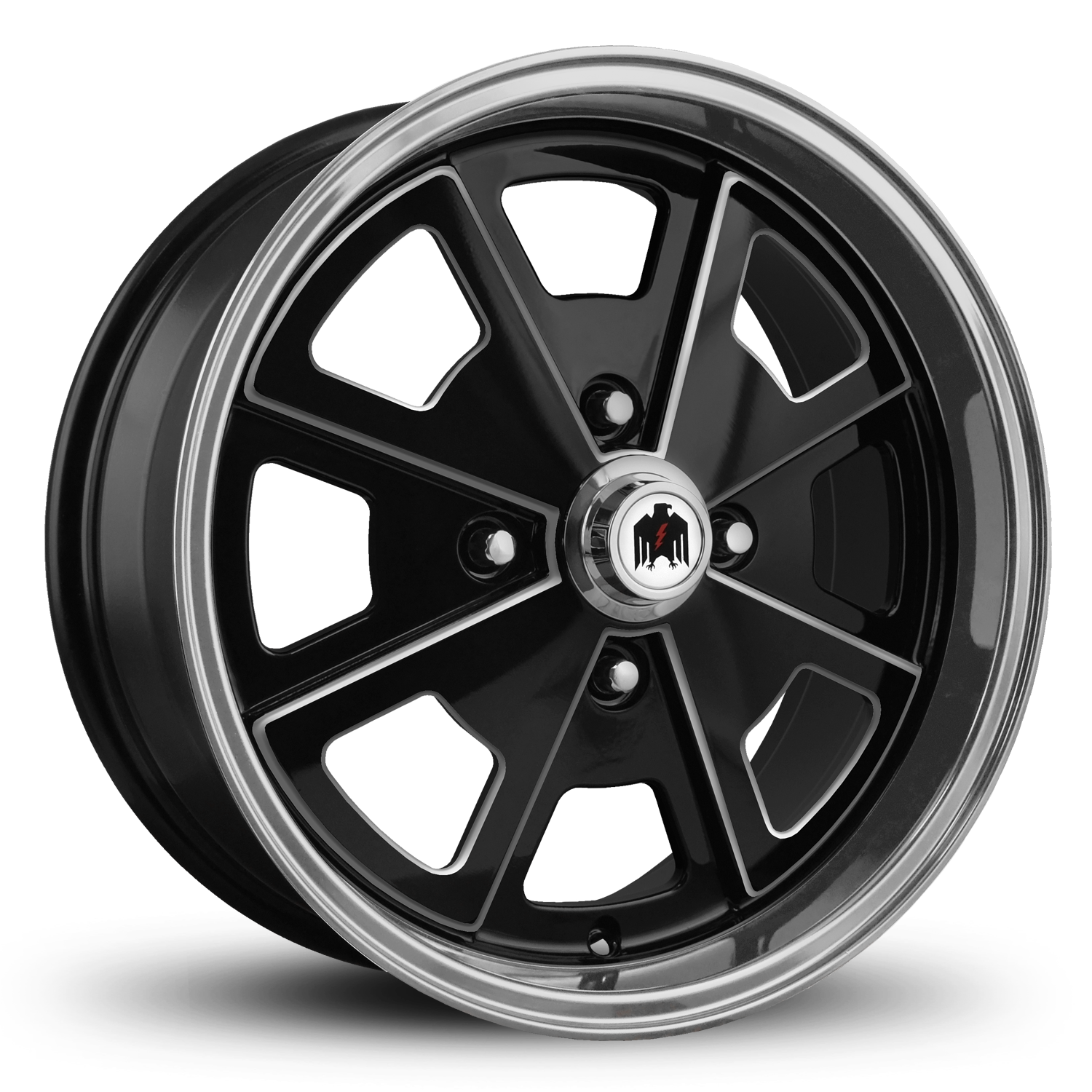 Klassik Rader Classic Car Wheels 17x7.0 | 4x130 | et40mm | 5.6 in | 80.9mm Klassik Rader Porsche 914 Wheels | Gloss Black Machined & Milled